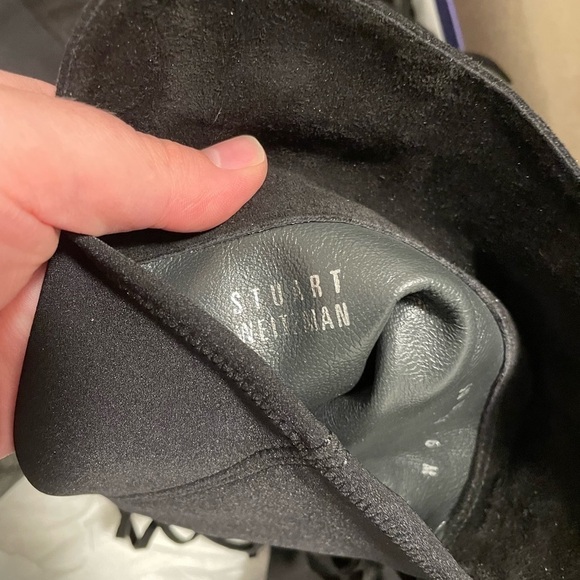 Stuart Weitzman Mane Fringe Black Suede Knee Boot size 6 - Picture 12 of 14